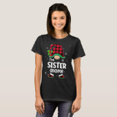 The Sister Gnome Buffalo Plaid Christmas Matching  Tシャツ (正面フル)