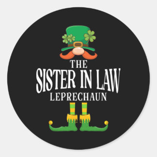 The Sister In Law Leprechaun St Patricks Day Match ラウンドシール