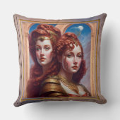 The Sisters Red AI Concept Art by Xzendor7 クッション (裏面)