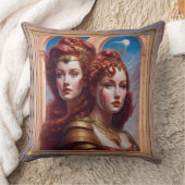 The Sisters Red AI Concept Art by Xzendor7 クッション (ブランケット)