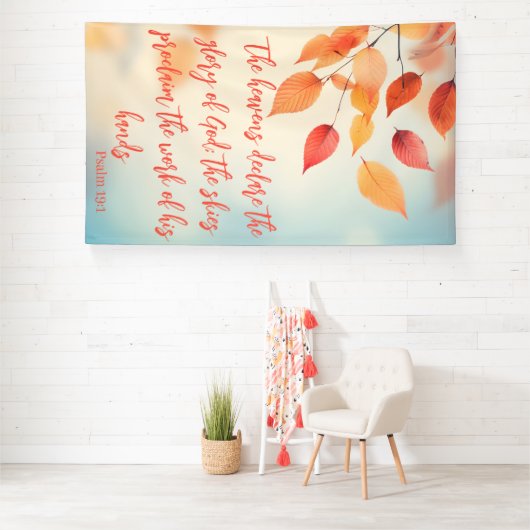 The Skies Proclaim His Glory Psalm 19:1 横断幕 (インサイチュ)