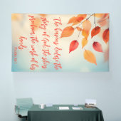 The Skies Proclaim His Glory Psalm 19:1 横断幕 (トレードショー)