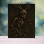 The Skull a Gothic Dark Academia Poster アクリルサイン (ニュートラル)