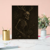 The Skull a Gothic Dark Academia Poster アクリルサイン (ウェディング)