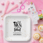 The Sky Is The Limit Graduation Party ペーパープレート (パーティー)