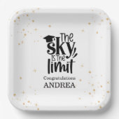 The Sky Is The Limit Graduation Party ペーパープレート (正面)