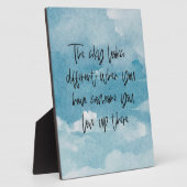 The Sky Looks Different - Someone You Love There フォトプラーク (側面)