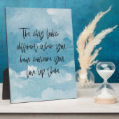 The Sky Looks Different - Someone You Love There フォトプラーク (側面)