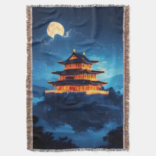 The Sky Palace at Midnight スローブランケット (正面縦)