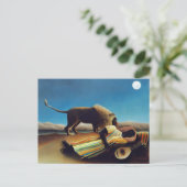 "The Sleeping Gypsy" by Henri Rousseau ポストカード (スタンド正面)