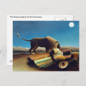 "The Sleeping Gypsy" by Henri Rousseau ポストカード (正面/裏面)