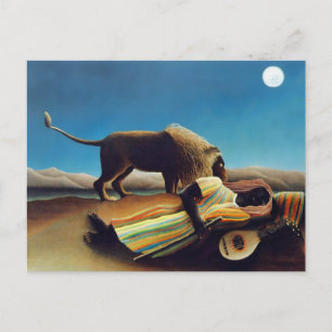 "The Sleeping Gypsy" by Henri Rousseau ポストカード
