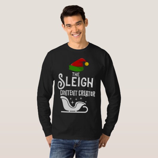 The Sleigh Content Creator Christmas Holidays  Wor Tシャツ (正面フル)
