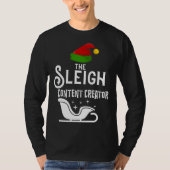The Sleigh Content Creator Christmas Holidays  Wor Tシャツ (正面)