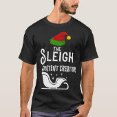 The Sleigh Content Creator Christmas Holidays  Wor Tシャツ (正面)