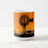 The Slower the Pace, Farm Windmill Sunset コーヒーマグカップ (中央)