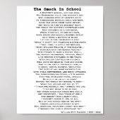 THE SMACK IN SCHOOL POEM poster ポスター (正面)