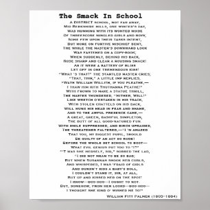 THE SMACK IN SCHOOL POEM poster ポスター