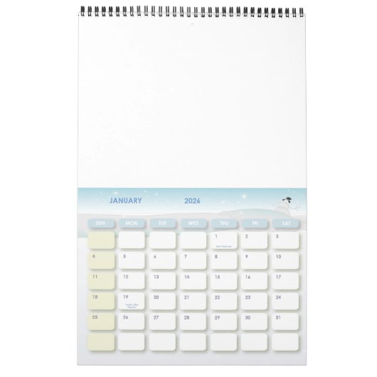  The Smart Dog from the Future  カレンダー (1月 2026)