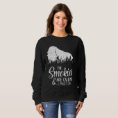 The Smokies Are Calling And I Must Go  Smoky Mount スウェットシャツ (正面フル)