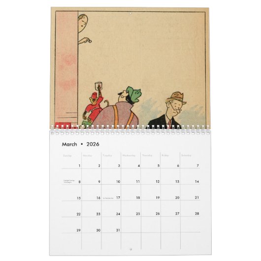 "The Smythes" Panel-by-Panel 2026 Wall Calendar カレンダー (3月 2026)