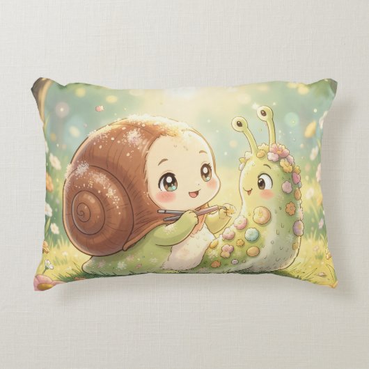 The Snail and the Magic of the Blossom Crowns アクセントクッション (正面)
