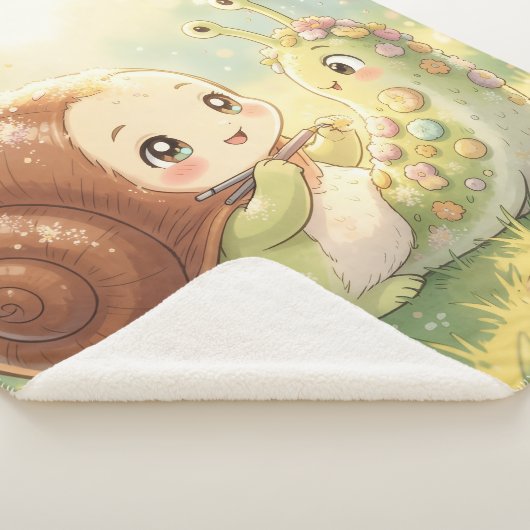 The Snail and the Magic of the Blossom Crowns シェルパブランケット (3/4)
