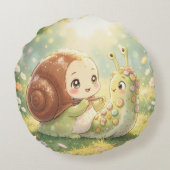 The Snail and the Magic of the Blossom Crowns ラウンドクッション (裏面)