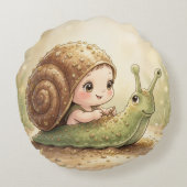 The Snail and the Magic of the Blossom Crowns.7 ラウンドクッション (裏面)
