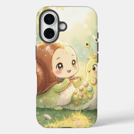 The Snail and the Magic of the Blossom Crowns Case-Mate iPhoneケース (裏面)