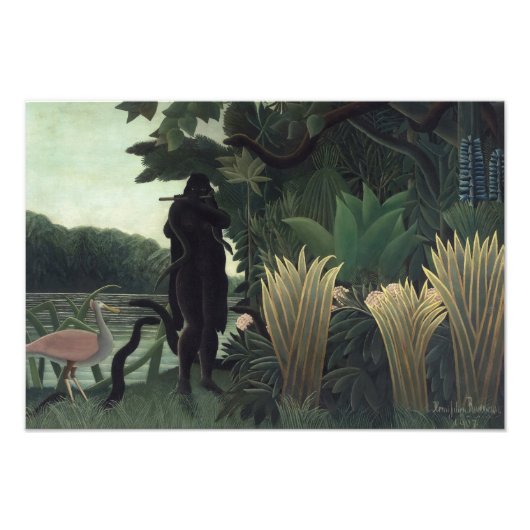 The Snake Charmer by Henri Rousseau フォトプリント (正面)