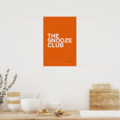 THE SNOOZE CLUB – 寝室のウォールアート ポスター (キッチン)