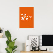 THE SNOOZE CLUB – 寝室のウォールアート ポスター (ホームオフィス)