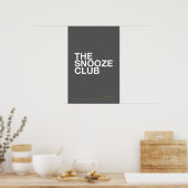 THE SNOOZE CLUB – 寝室のウォールアート ポスター (キッチン)