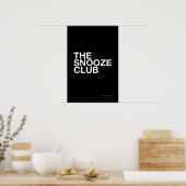 THE SNOOZE CLUB – 寝室のウォールアート ポスター (キッチン)