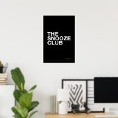 THE SNOOZE CLUB – 寝室のウォールアート ポスター (ホームオフィス)