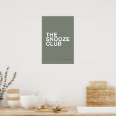THE SNOOZE CLUB – 寝室のウォールアート ポスター (キッチン)