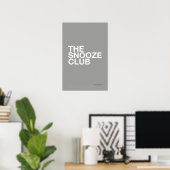 THE SNOOZE CLUB – 寝室のウォールアート ポスター (ホームオフィス)