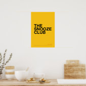THE SNOOZE CLUB – 寝室のウォールアート ポスター (キッチン)