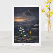 The Snowdrop — Modern Botanical Reinterpretation カード (黄色い花)