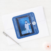 The Snowman's Escape Christmas スクエアシール (封筒)