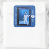 The Snowman's Escape Christmas スクエアシール (バッグ)