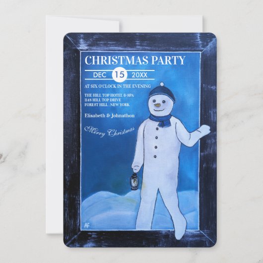 The Snowman's Escape Christmas Party 招待状 (正面)
