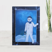 The Snowman's Escape Painting by Alfred Fox カード (正面)