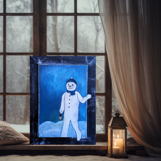 The Snowman's Escape Painting by Alfred Fox カード