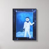 The Snowman's Escape Painting by Alfred Fox キャンバスプリント (正面)
