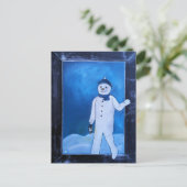 The Snowman's Escape Painting by Alfred Fox ポストカード (スタンド正面)