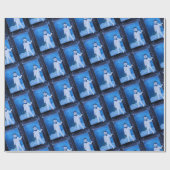 The Snowman's Escape Painting by Alfred Fox ラッピングペーパー (フラット)