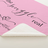 The Snuggle is Real Two Hearts Scripty シェルパブランケット (3/4)