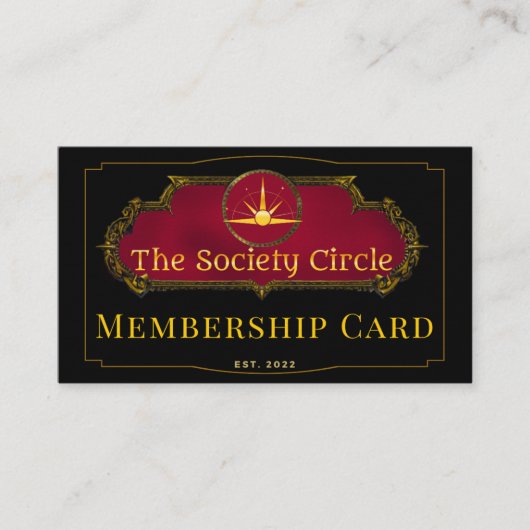 The Society Circle会員証 エンクロージャーカード (正面)